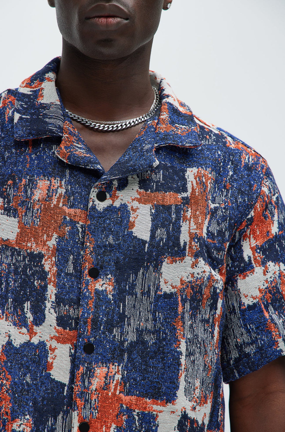 Jacquard Denim Shirt in Multi