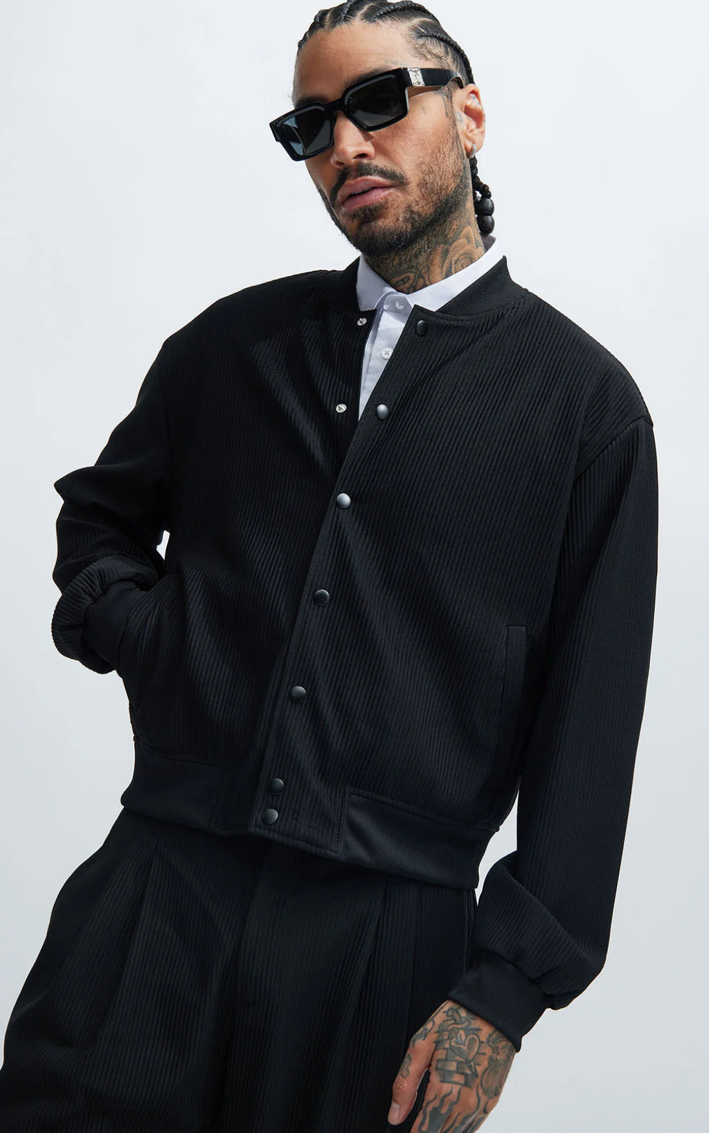 Bomber jacket in black