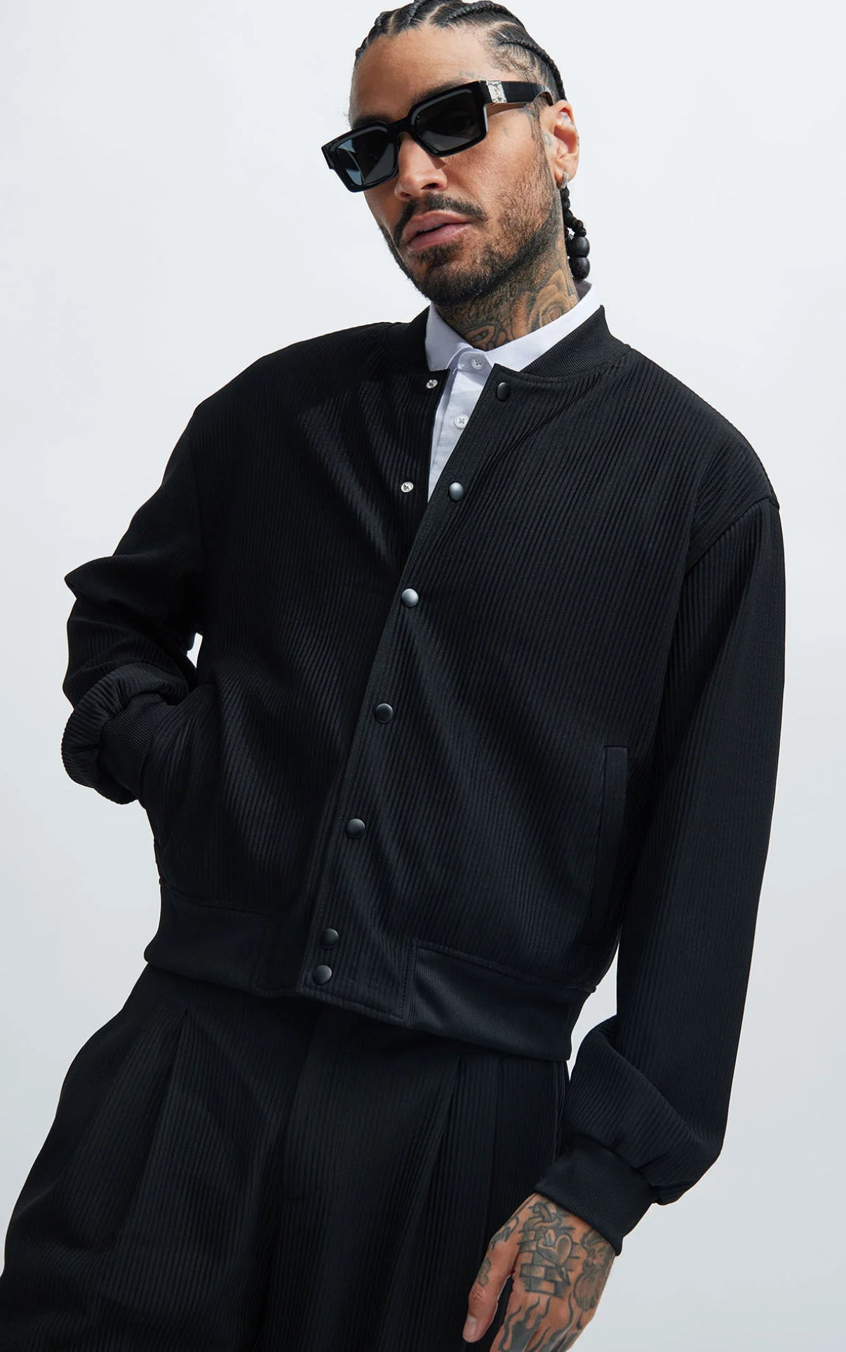 Bomber jacket in black
