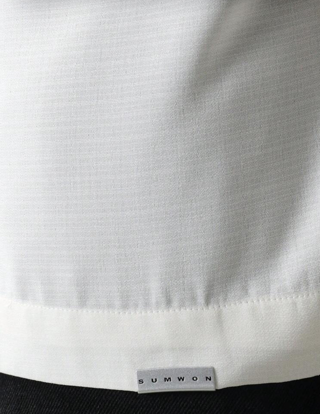 Oversized Shirt with Sumwon Prints in White