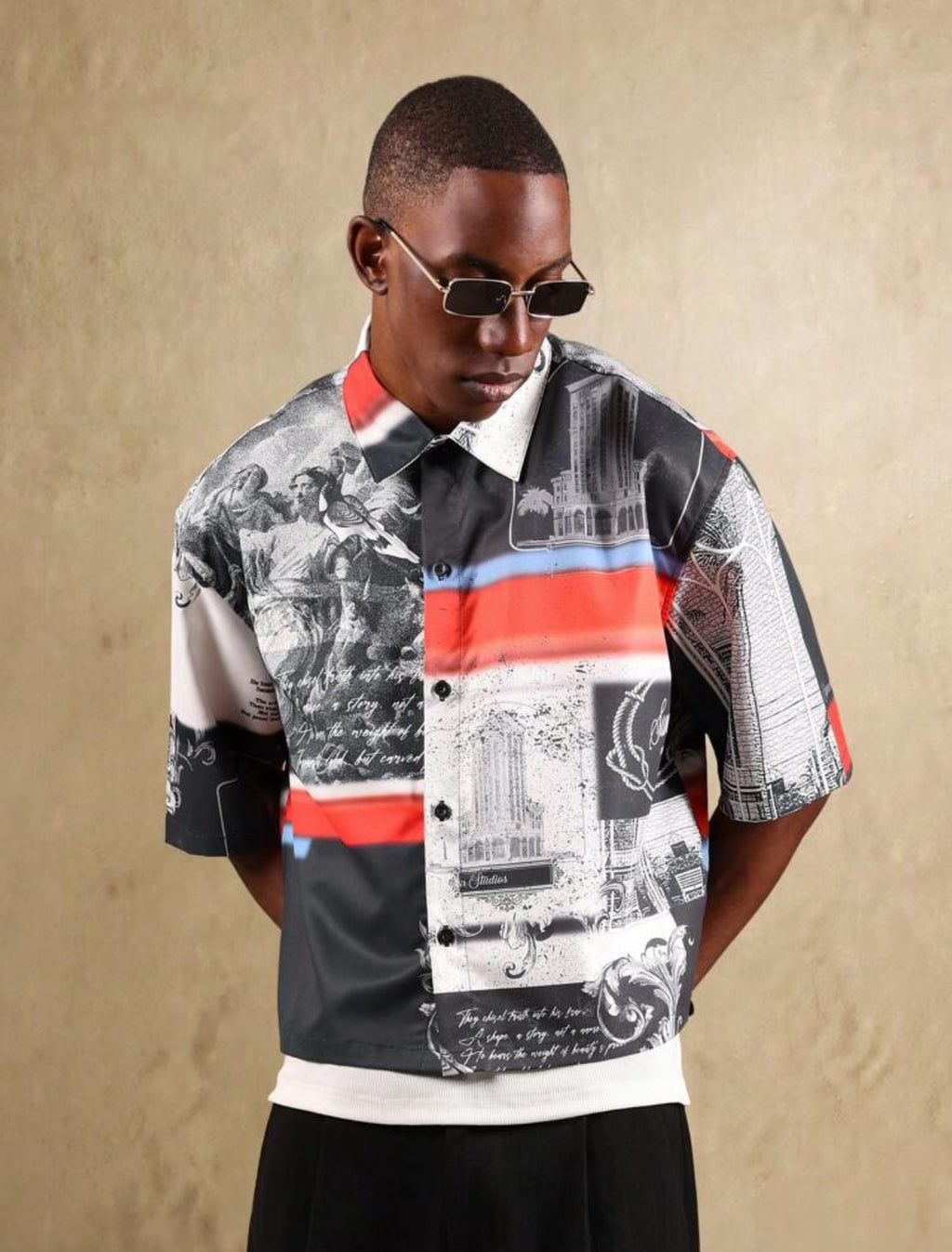 Boxy fit Shirt in graphic print