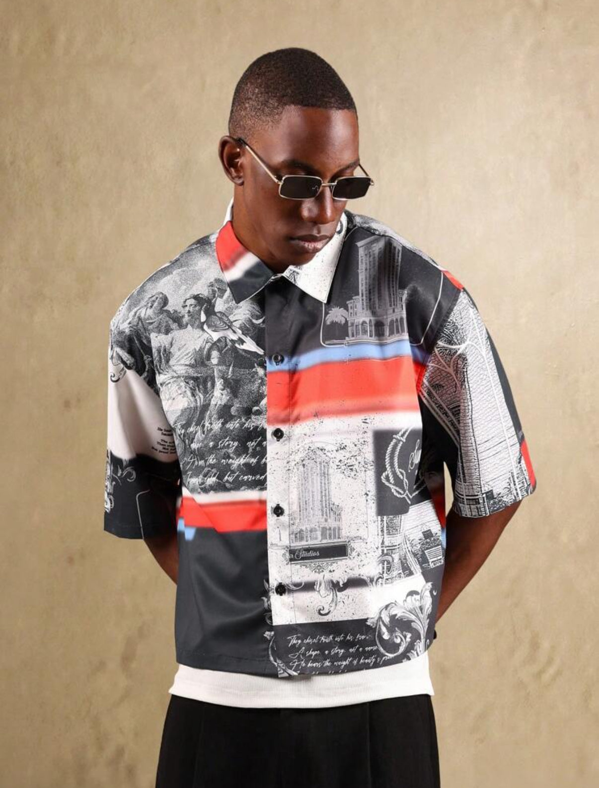 Boxy fit Shirt in graphic print