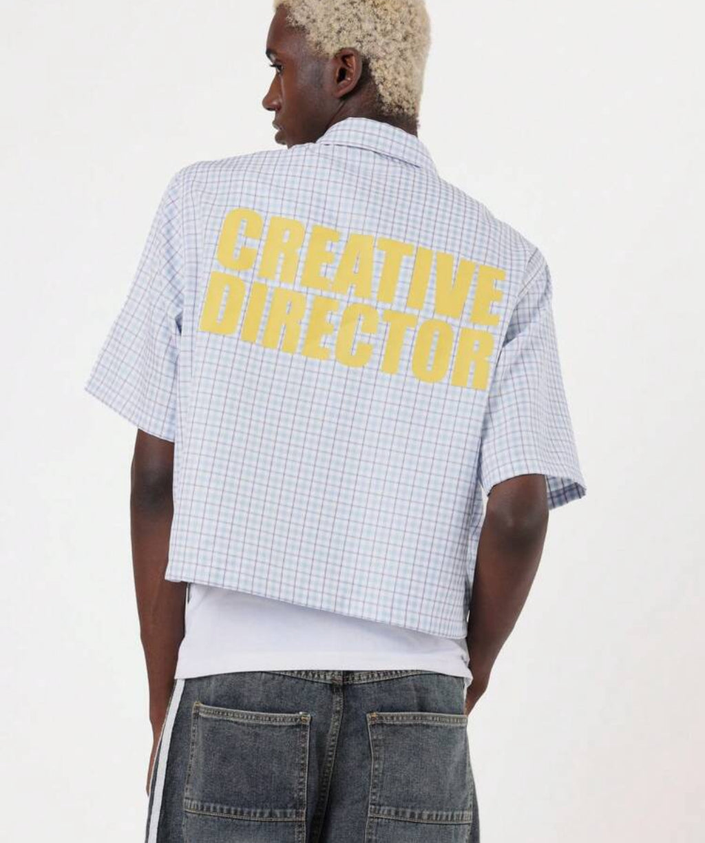 Boxy fit shirt with creative director back print
