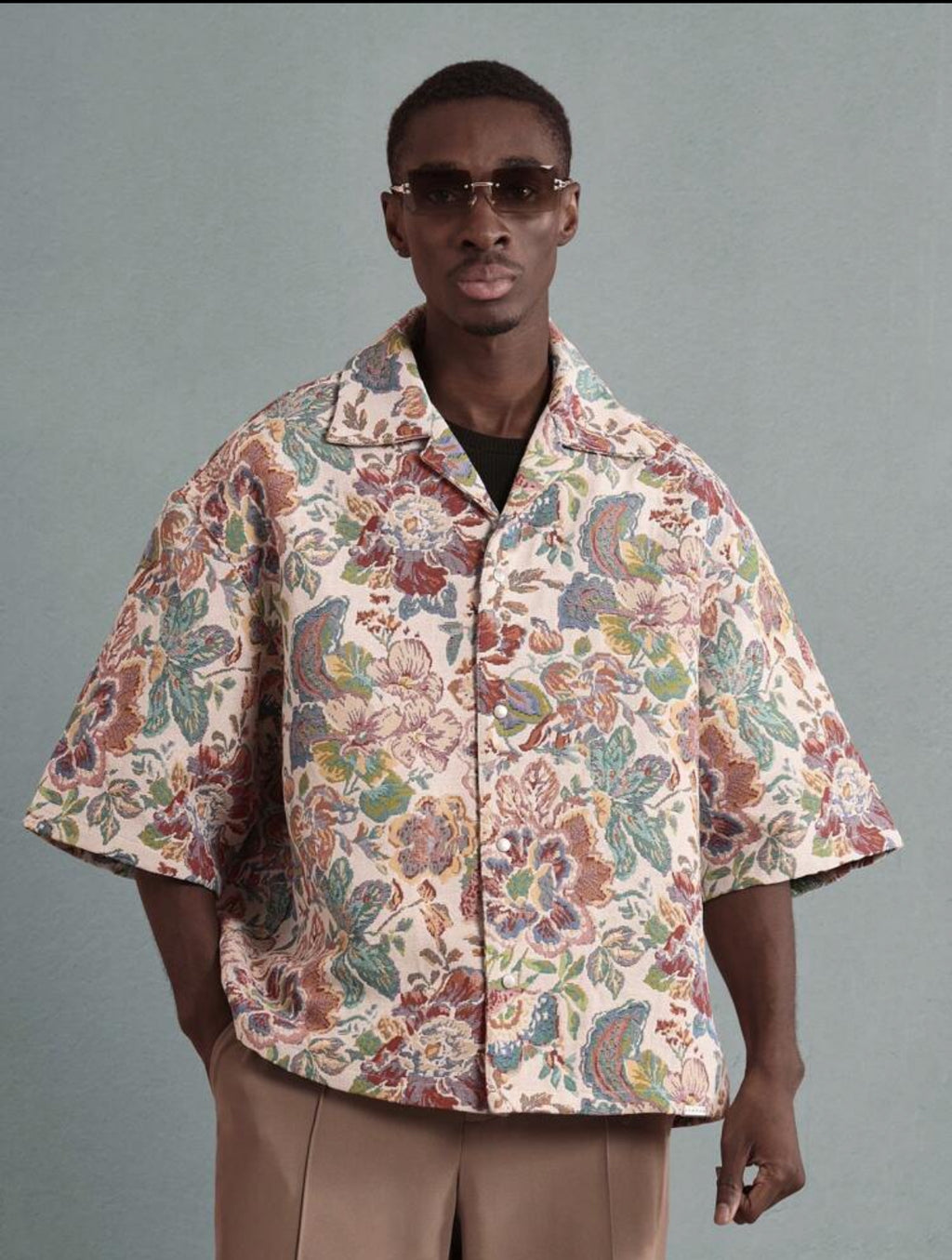 Tapestry Jacquard Shirt in Floral